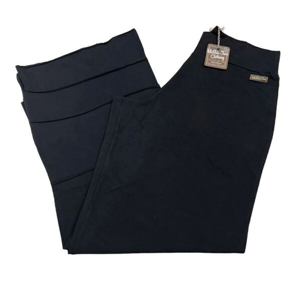 New Matilda Jane | Pants & Leggings | Finn Flare Tiered Hem Wide Leg Black Pull - Picture 2 of 8